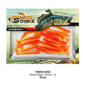 Shad Fast Strike Takeda Shad, Atomic Chiken 03, 5cm, 1g, 20buc/plic - Img 2