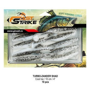 Shad Fast Strike Turbo Zander, Cool Ice, 10cm, 10buc/blister - Img 2