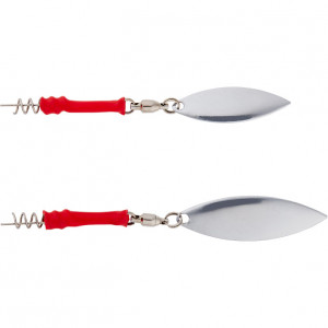 Spinnertail Savage Gear Spinner Screwin Teaser, Red-Silver, 3buc