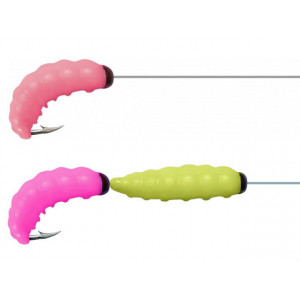 Vierme Trabucco Yummy Bait Camola, alb 1.5cm, 8 buc