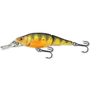 Vobler Live Target Yellow Perch Jointed M, Florescent/Matte, 9.8cm, 16g