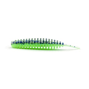 Worm Fast Strike Flexy Worm 5cm, 10buc/plic, Limetreuse Blue Back - Img 1