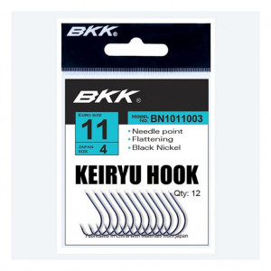Carlige BKK Keiryu Diamond, Black Nickel