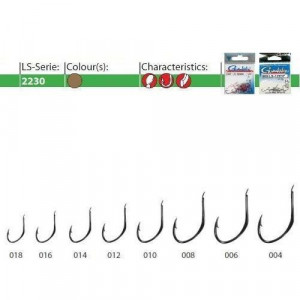 Carlige forjate LS-2230G 25buc/ plic Gamakatsu