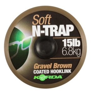 Fir Textil Cu Camasa Korda N-Trap Soft Coated Hooklink Gravel Brown, 20m