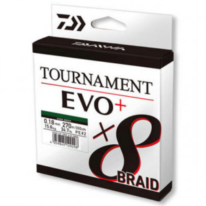 Fir textil Daiwa Tournament X8 BRAID EVO+, chartreuse, 135m