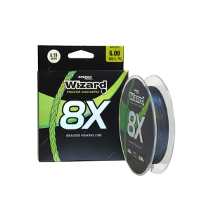 Fir textil Wizard 8X Dark Grey, 135m
