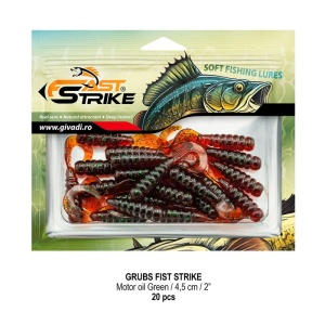 Grub Fast Strike, Motor Oil Green, 4.5cm, 1.1g, 20buc/blister - Img 3