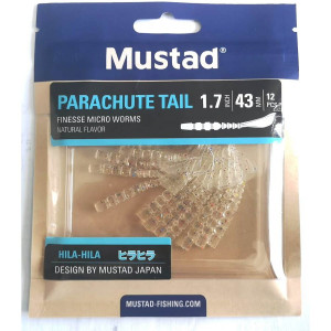 Grub Mustad Aji Finesse Hila, 4.3cm, Clear Luminous Silver Glitter, 12buc/plic - Img 2