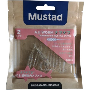 Grub Mustad Aji Micro Naf, Clear Lum Meli Melo, 5cm, 10buc/plic - Img 2