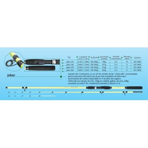 Lanseta Baracuda Joker, 100-200g, 2 tronsoane+2 varfuri.