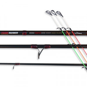 Lanseta By Dome Team Feeder Power Fighter River 390XXH, 3.9m, 100-250g, 3+3 tronsoane