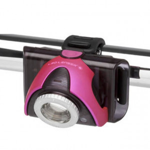 Lanterna bicicleta SEO B3 roz 100 lumeni Led Lenser - Img 2