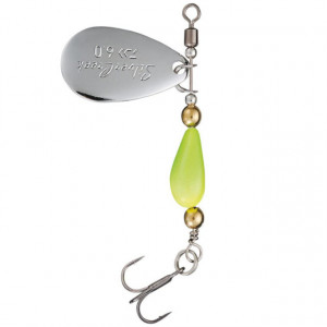 Lingurita Rotativa Daiwa, Silver Green, 3g