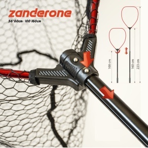 Minciog Telescopic Fast Strike Zanderone, Plasa 50x60cm, Coada 100-160cm - Img 5