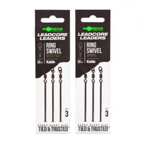 Montura Leadcore cu Anou Korda Kable Ring Swivel, 50cm, 3buc/plic - Img 3