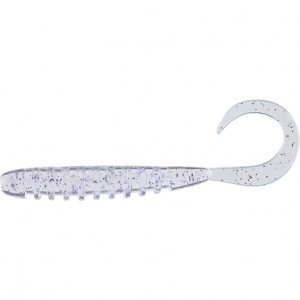 Naluca Jackall Tide Curly, culoare Clear Prism Neon, 5cm, 8buc/plic
