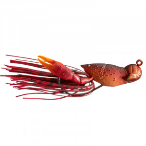 Naluca Livetarget Hollow Crawfish Jig, culoare Red, 4cm, 11g - Img 1