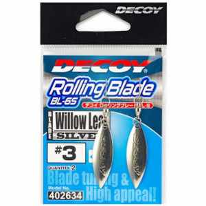 Paleta Oscilanta cu Vartej Decoy BL-65 Willow Leaf Silver, 2buc
