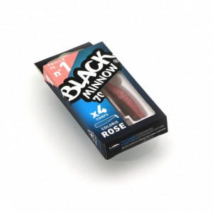 Shad Black Minnow Pink, 7cm, 4buc/plic Fiiish