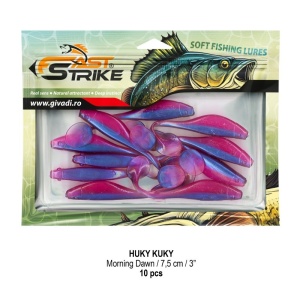 Shad Fast Strike Huky Kuky, Morning Dawn, 7.5cm, 2.7g, 10buc/plic - Img 2