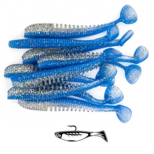 Shad Fast Strike Takeda, Culoare 08 Baby Blue, 8cm, 3.2g, 10buc/plic - Img 2