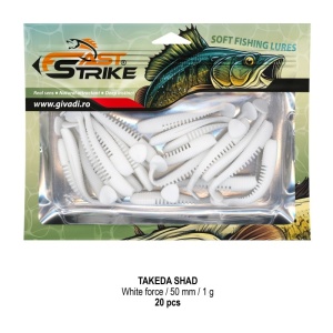 Shad Fast Strike Takeda Shad, White Force 02, 5cm, 1g, 20buc/plic - Img 3