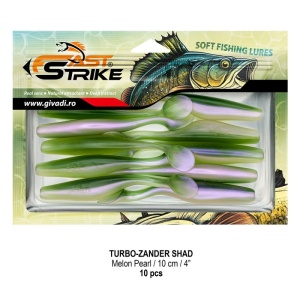 Shad Fast Strike Turbo Zander, Melon Pearl, 10cm, 10buc/blister - Img 2