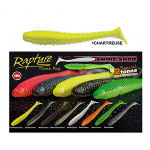 Shad Ribbed Swing Chartreuse 7cm, 12buc/plic Rapture - Img 4