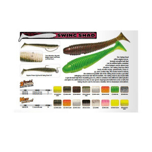 Shad Ribbed Swing White Ghost 9.5cm, 7buc/plic Rapture - Img 4