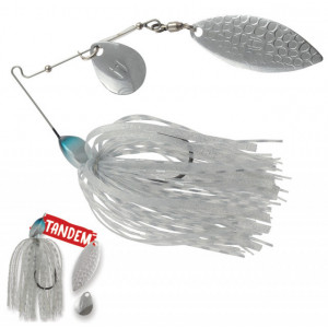 Spinnerbait Herakles Flatter Compact Tandem, Silver, 7g