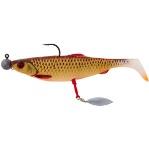 Spinnertail Savage Gear Spinner Screwin Teaser, Red-Silver, 3buc - Img 2