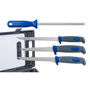 Trusa pentru filetat 3 cutite + ascutitor + plansa EnergoTeam - Img 2