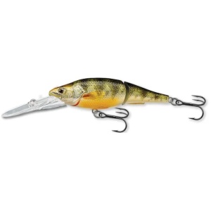 Vobler Live Target Yellow Perch Jointed D, Metallic/Gloss, 9.8cm, 16g