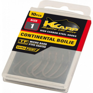 Carlige Continental Boilie, 10buc/plic K-Karp