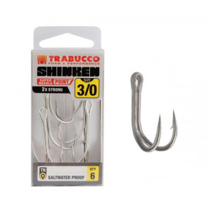 Carlige duble Trabucco SHINKEN H-41, 4buc