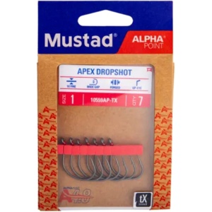 Carlige Mustad Wide Dropshot, Culoare Titan - Img 3