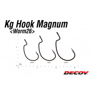 Carlige Offset Decoy Worm 26 Kg Magnum