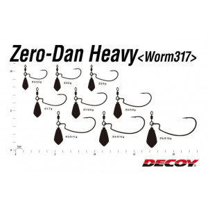 Carlige Offset Decoy Worm 317 Zero-Dan Heavy Lestat