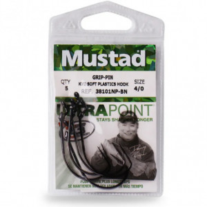 Carlige offset Mustad Ultrapoint BLN Grip Pin, 5buc - Img 3