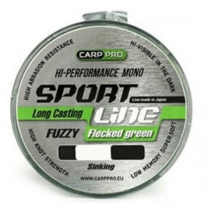 Fir Carp Pro Long Casting Fuzzy Flecked, verde, 300m