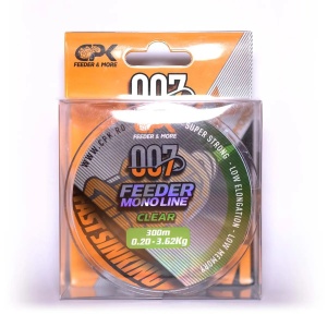 Fir Monofilament CPK Feeder Monoline, Clear, 300m