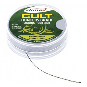 Fir Textil Climax Cult Huntersbraid Sinking Hooklink Weed Green, 20m - Img 4