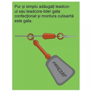 Kit Run Rig montura culisanta pentru crap 5buc/plic Cormoran - Img 2