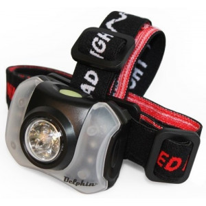 Lanterna de Cap Delphin Polar_X, 5+4 LED-uri - Img 1