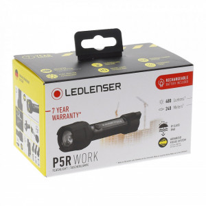 Lanterna Led Lenser P5R Work cu incarcator, 480 lumeni