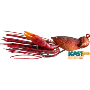 Naluca Livetarget Hollow Crawfish Jig, culoare Red, 4cm, 11g - Img 2