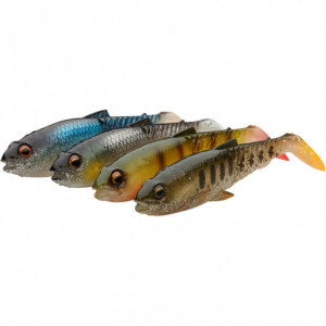 Set Savage Gear Craft Cannibal Paddletail, Clear Water Mix, 12.5cm, 20g, 3bc