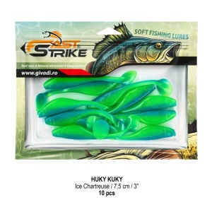 Shad Fast Strike Huky Kuky, Ice Chartreuse, 7.5cm, 2.7g, 10buc/plic - Img 2