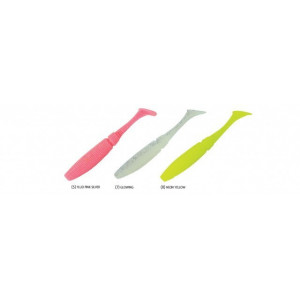 Shad Power Shad Dual Fluo Pink Silver 11.5cm, 6buc/plic Rapture - Img 4